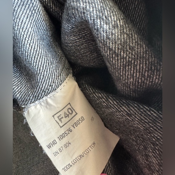 YSL Distressed Denim Faded Style Black Mid Rise Bootcut Jeans Edgy Cool Medium - Picture 9 of 11